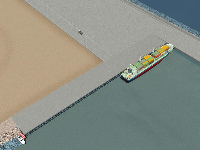 Realizzazione della banchina nord nel porto di Piombino 
